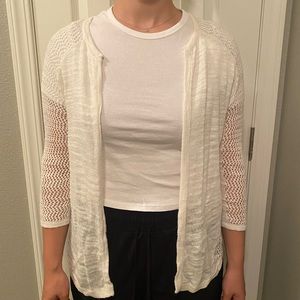 White Lucky Brand Cardigain